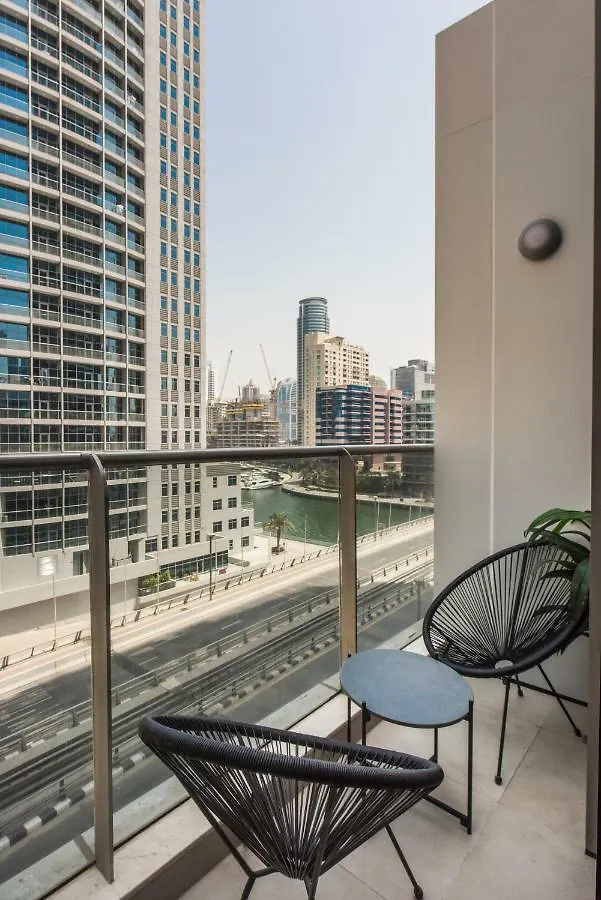 公寓 Fantastay - Luxury Studio Sparkle Tower Dubai Marina